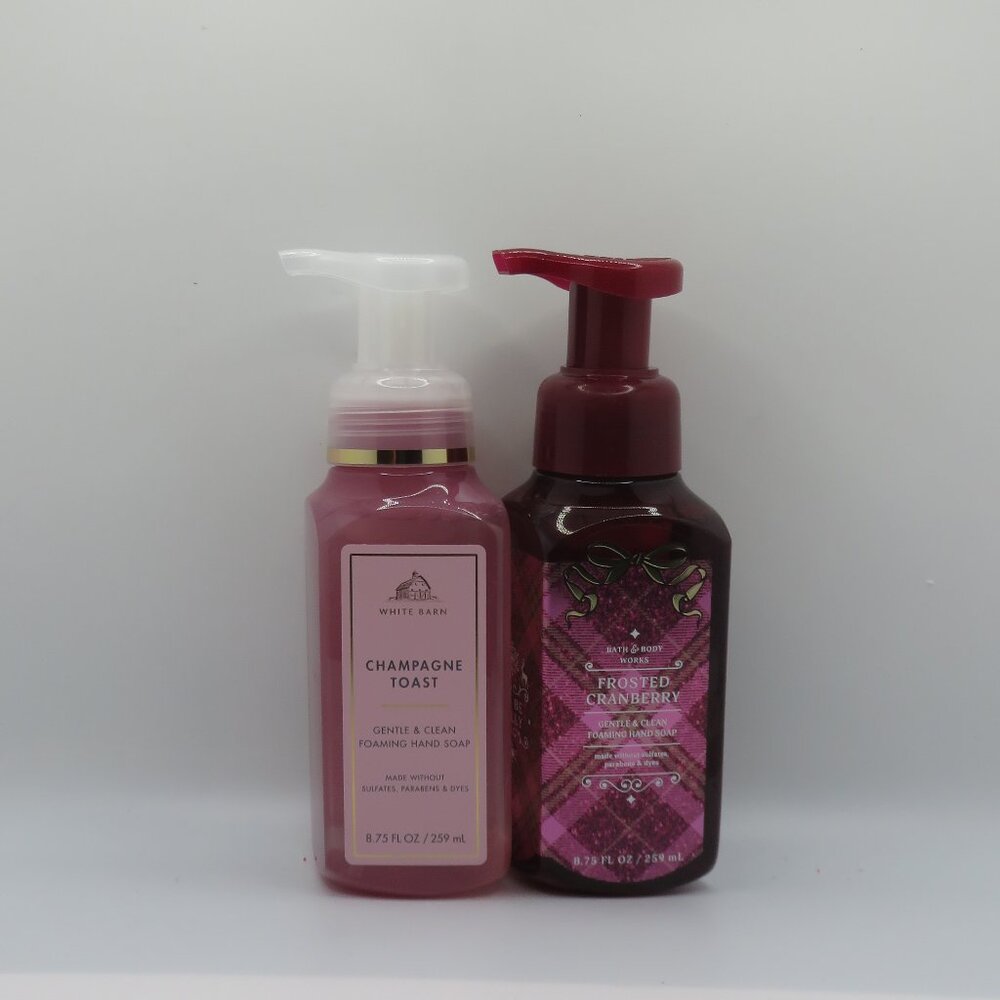 Bath & Body Works Champagne Toast & Frosted Cranberry foaming hand Soap